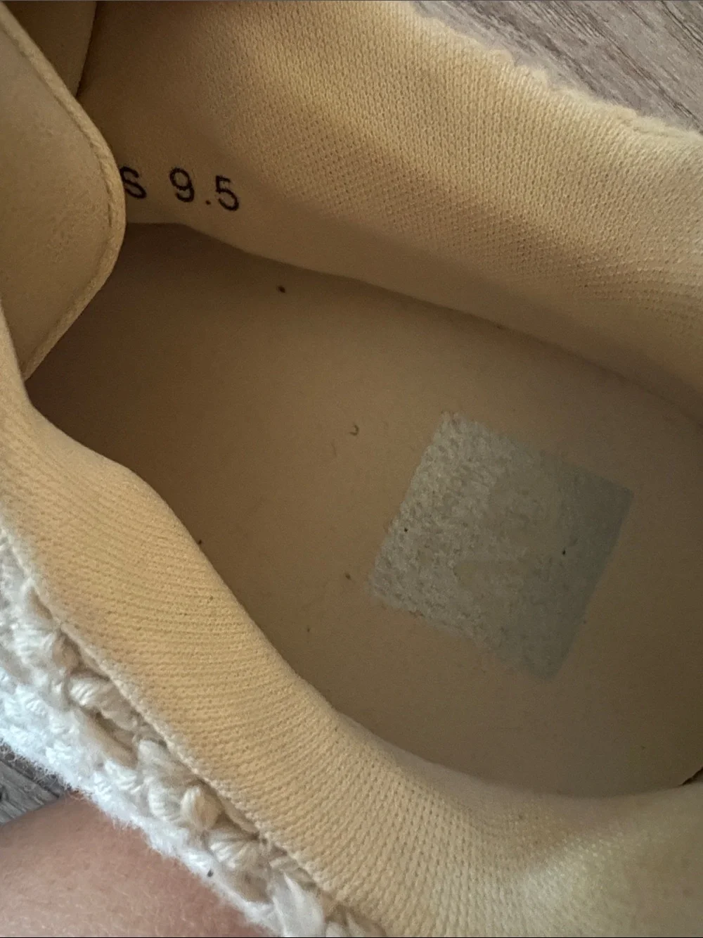 Dolce Vita Cream Knit Lace-Up Sneakers